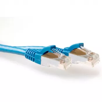 ACT Blau 3 Meter SFTP CAT6A Patchkabel rastnasenschutz mit RJ45-Steckern