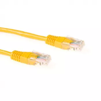 ACT Gelb 0,25 m U/UTP CAT6 Patchkabel mit RJ45-Steckern