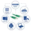 ACT Grün 0,25 Meter U/UTP CAT6 Patchkabel mit RJ45-Steckern