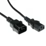 Netzkabel C13 - C14 schwarz 4 m ACT Powercord AK5149