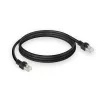 ACT Schwarz 0,5 Meter S/FTP CAT7 PUR flex Patchkabel rastnasenfrei mit RJ45-Steckern (CAT6A-konform)