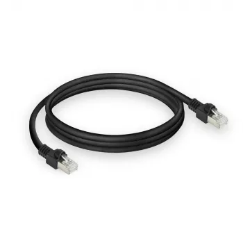 ACT Schwarz 0,5 Meter S/FTP CAT7 PUR flex Patchkabel rastnasenfrei mit RJ45-Steckern (CAT6A-konform)