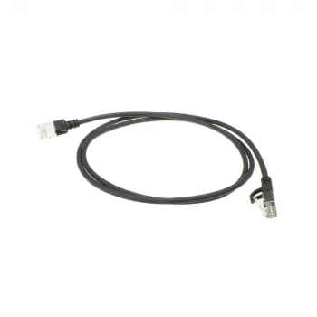ACT Schwarz 7 Meter LSZH U/FTP CAT6A Datacenter Slimline Patchkabel mit RJ45-Steckern