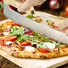 Westmark Pro Pizzaschneider, Edelstahl, Holzgriff, Silber/Braun