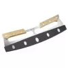 Westmark Pro Pizzaschneider, Edelstahl, Holzgriff, Silber/Braun