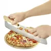 Westmark Pro Pizzaschneider, Edelstahl, Holzgriff, Silber/Braun