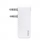 Hama 00014171 Bluetooth-Audiosender für Flugzeuge und universelle Nutzung, 10 h, AUX, Weiß