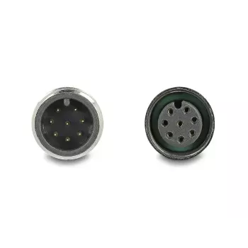 Netzwerkkabel DeLOCK M12 Kabel A-kodiert 8-polig Stecker auf Buchse Cat5e 2 m Schwarz