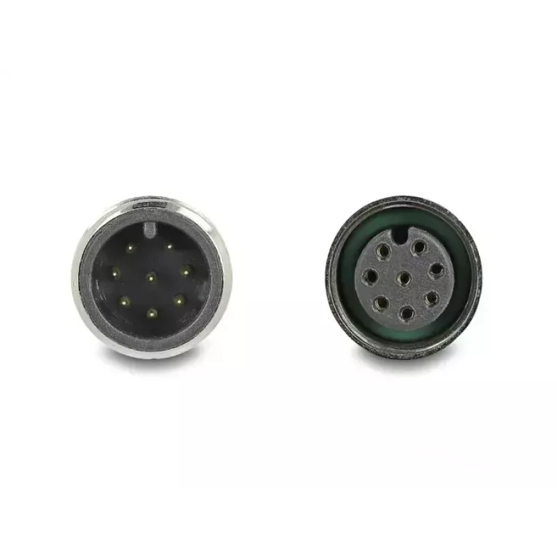 Netzwerkkabel DeLOCK M12 Kabel A-kodiert 8-polig Stecker auf Buchse Cat5e 5 m Schwarz