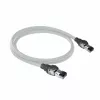 ACT Grau 1 Meter S/FTP CAT6A IDC 4PPoE / PoE++ 100W LSZH Patchkabel rastnasenschutz mit RJ45-Steckern