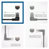ACT Schwarz 2 Meter U/UTP CAT6A LSZH Slimline Patchkabel mit RJ45-Steckern 90° gewinkelt links auf gerade