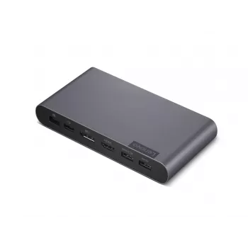 Lenovo 40B30090IT USB-C Notebook-Dockingstation / Port-Replikator, 2× USB 3.2 Gen 2, Grau