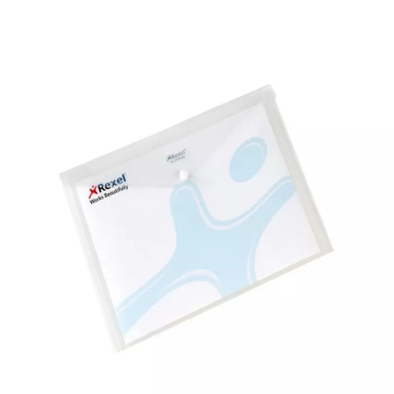 Rexel 16129WH A4 Dokumentenmappe, Polypropylen (PP), 5er-Pack, weiß