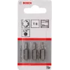 Bosch 2607001601 Torx-Schraubendrehereinsatz T8, extra hart, C 6.3, 3 Stk.