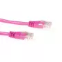 ACT Pink 2 Meter U/UTP CAT5E Patchkabel mit RJ45-Steckern