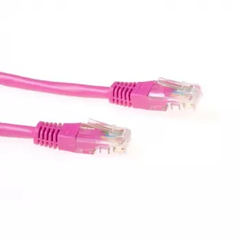 ACT Pink 10 Meter U/UTP CAT5E Patchkabel mit RJ45-Steckern