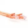 ACT Orange 0,5 Meter U/UTP CAT6A Patchkabel, rastnasenfrei mit RJ45-Steckern