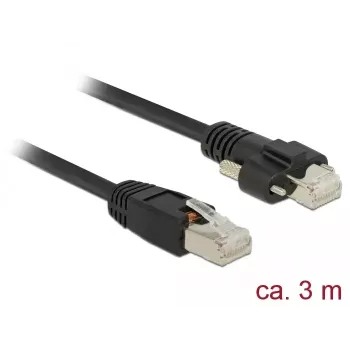 Netzwerkkabel DeLOCK 85669 RJ-45 Cat6 3 m Schwarz
