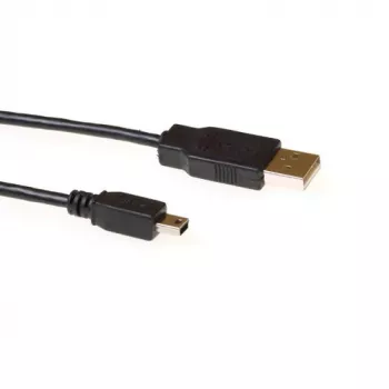 USB-Kabel ACT USB 2.0 A-Stecker – USB Mini-B5-Stecker 1,80 m