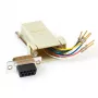 ACT Montierbarer Heavy-Duty-Adapter RJ-45 Buchse auf 9-polige D-Sub Buchse