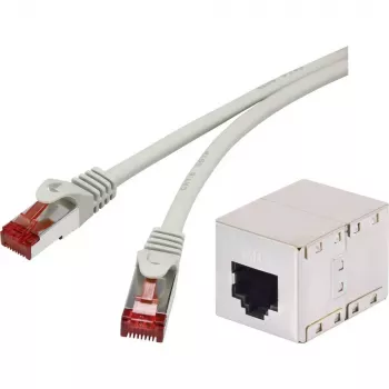 Netzwerkkabel Renkforce RF-3829278 3m Cat6a S/FTP Grau