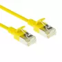 ACT Gelb 1 Meter LSZH U/FTP CAT6A Rechenzentrums-Slimline-Patchkabel (snagless) mit RJ45-Steckern