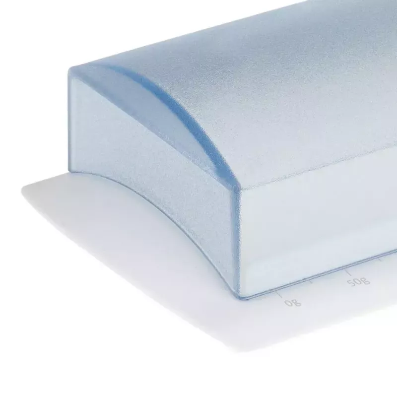 Westmark 21162270 Butterdose, Polypropylen (PP), 5,5 cm hoch, weiß/transparent