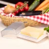 Westmark 21162270 Butterdose, Polypropylen (PP), 5,5 cm hoch, weiß/transparent
