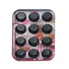 Westmark 32902270 Muffinbackform für 12 Muffins, rechteckig, Stahl, Schwarz