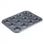 Westmark 32902270 Muffinbackform für 12 Muffins, rechteckig, Stahl, Schwarz