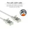 ACT Grau 7 Meter LSZH U/FTP CAT6A Rechenzentrum Slimline Patchkabel snagless mit RJ45-Steckern