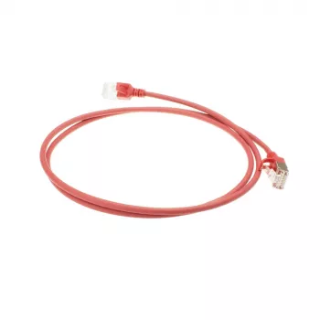 ACT Red 7 Meter LSZH U/FTP CAT6A Datacenter Slimline-Patchkabel mit Rasthaken-Schutz und RJ45-Steckern