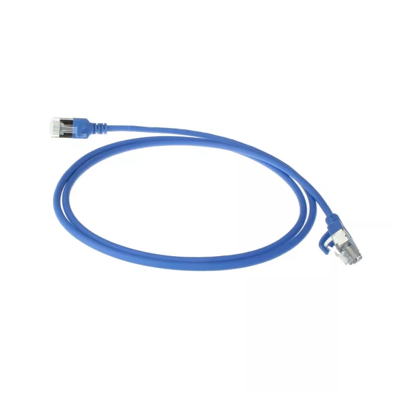 ACT Blau 7m LSZH U/FTP CAT6A Datacenter-Slimline-Patchkabel mit Rastnasenschutz und RJ45-Steckern