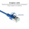 ACT Blau 7m LSZH U/FTP CAT6A Datacenter-Slimline-Patchkabel mit Rastnasenschutz und RJ45-Steckern