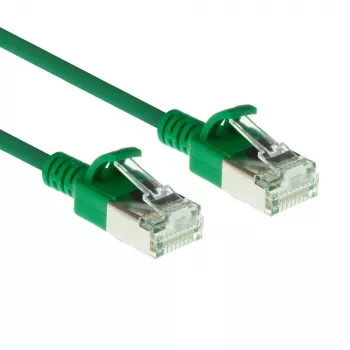 ACT Grün 7m LSZH U/FTP CAT6A Rechenzentrums-Slimline-Patchkabel mit Rastnasenschutz und RJ45-Steckern