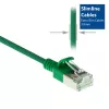 ACT Grün 7m LSZH U/FTP CAT6A Rechenzentrums-Slimline-Patchkabel mit Rastnasenschutz und RJ45-Steckern