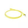 ACT Gelb 7 Meter LSZH U/FTP CAT6A Rechenzentrums-Slimline-Patchkabel mit Rasthaken-Schutz und RJ45-Steckern