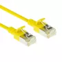 ACT Gelb 10 m LSZH U/FTP CAT6A Rechenzentrums-Slimline-Patchkabel mit RJ45-Steckern und Knickschutz