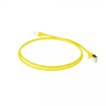 ACT Gelb 10 m LSZH U/FTP CAT6A Rechenzentrums-Slimline-Patchkabel mit RJ45-Steckern und Knickschutz