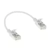 ACT White 0,15 Meter LSZH U/FTP CAT6A Rechenzentrums-Slimline-Patchkabel mit einhakfreien RJ45-Steckern