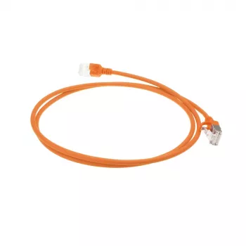 ACT Orange 1 m LSZH U/FTP CAT6A Datacenter-Slimline-Patchkabel mit Rastnasenschutz und RJ45-Steckern