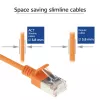 ACT Orange 7 Meter LSZH U/FTP CAT6A Datacenter Slimline Patchkabel, rastnasenfrei, mit RJ45-Steckern