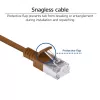 ACT Braun 2 Meter LSZH U/FTP CAT6A Rechenzentrum Slimline Patchkabel rastnasenfrei mit RJ45-Steckern
