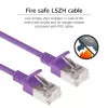 ACT Lila 1 Meter LSZH U/FTP CAT6A Rechenzentrum Slimline Patchkabel rastnasenfrei mit RJ45-Steckern