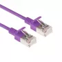 ACT Lila 5 Meter LSZH U/FTP CAT6A Rechenzentrum Slimline Patchkabel rastnasenfrei mit RJ45-Steckern