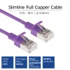 ACT Lila 7 m LSZH U/FTP CAT6A Datacenter-Slimline-Patchkabel snagless mit RJ45-Steckern