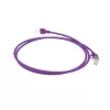 ACT Lila 1,5 m LSZH U/FTP CAT6A Rechenzentrums-Slimline-Patchkabel rastnasenlos mit RJ45-Steckern