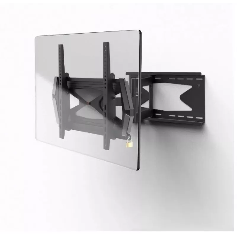 Hama 00220860 TV-Wandhalterung, schwenkbar, neigbar, Diebstahlschutz, 165 cm (65 Zoll), 40 kg