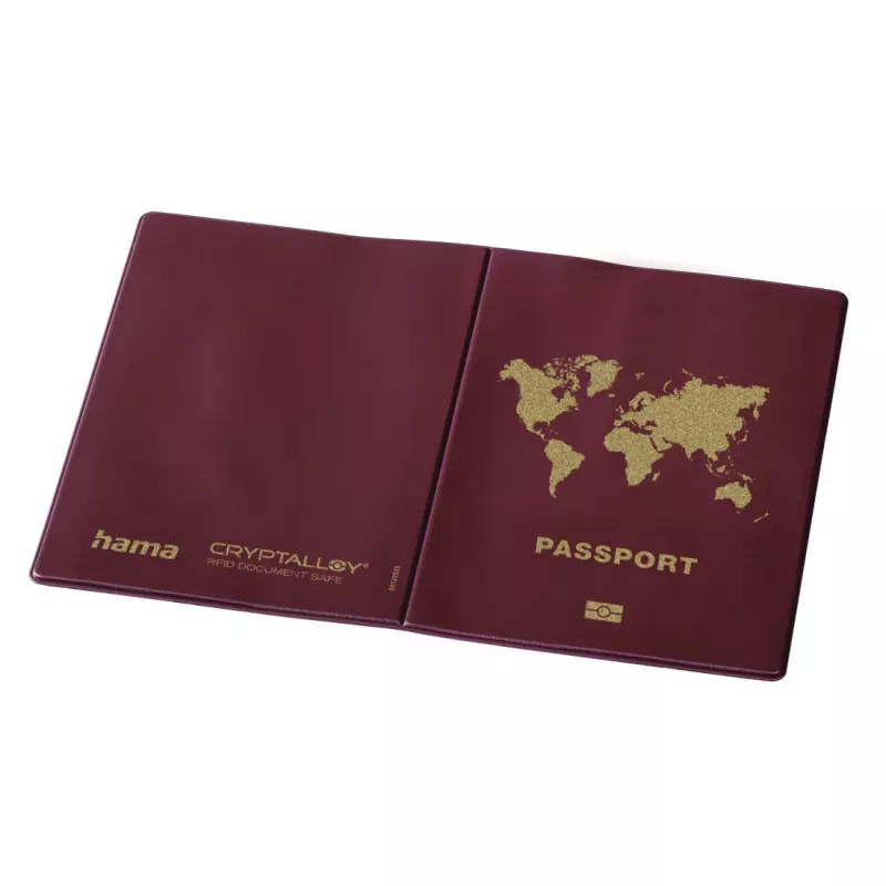 Hama International Reisepasshülle Burgund Polyethylen