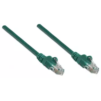 Intellinet 318945 Netzwerk-Patchkabel, Cat5e, UTP, RJ45 (M)/RJ45 (M), 1 m, gepresst, grün